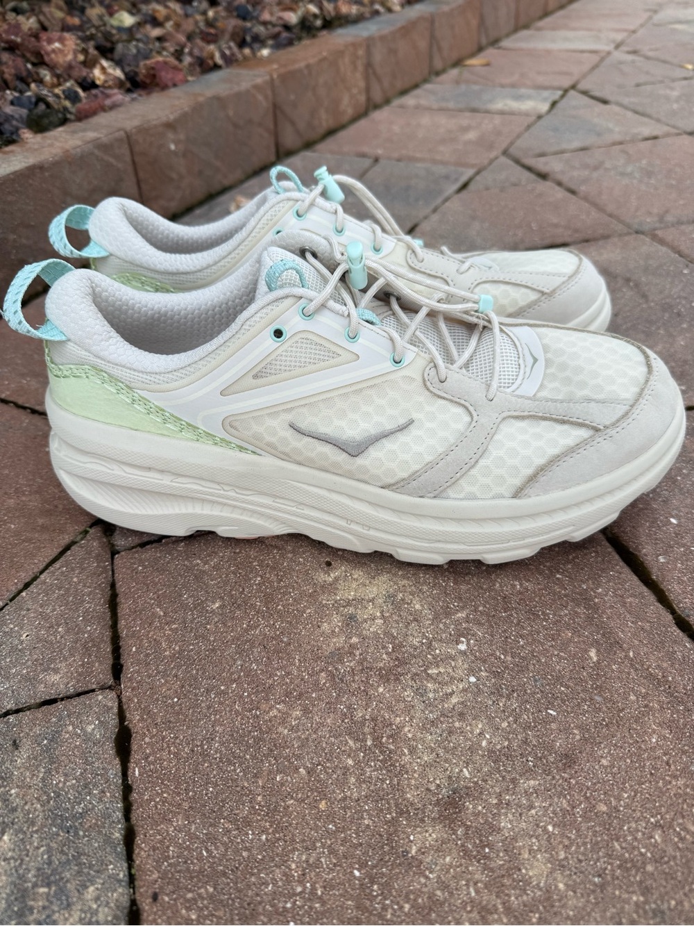 Hoka One One U Bondi B3 OKT Oat Milk Key Lime 1155351 M 11.5 W 12.5